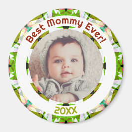 Mor's Day Best Mamma ever Pojke Photo Gift Magnet