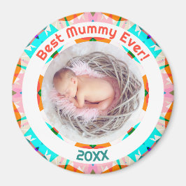 Mor's Day Best Mummy Your Flicka Photo Gift Magnet