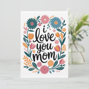 Mor's Day Card Lycklig Mor's Day Gift Blommigt
