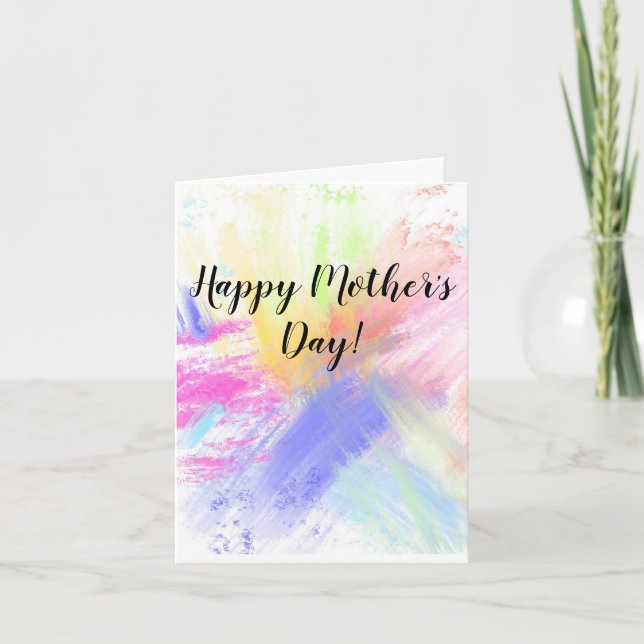 Mor's Day Card.  Originalkonst på underbar papprar Tack Kort (Framsida)