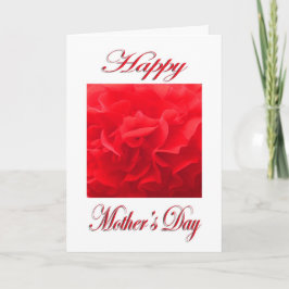 Mor's Day Dianthus Red Flower Kort