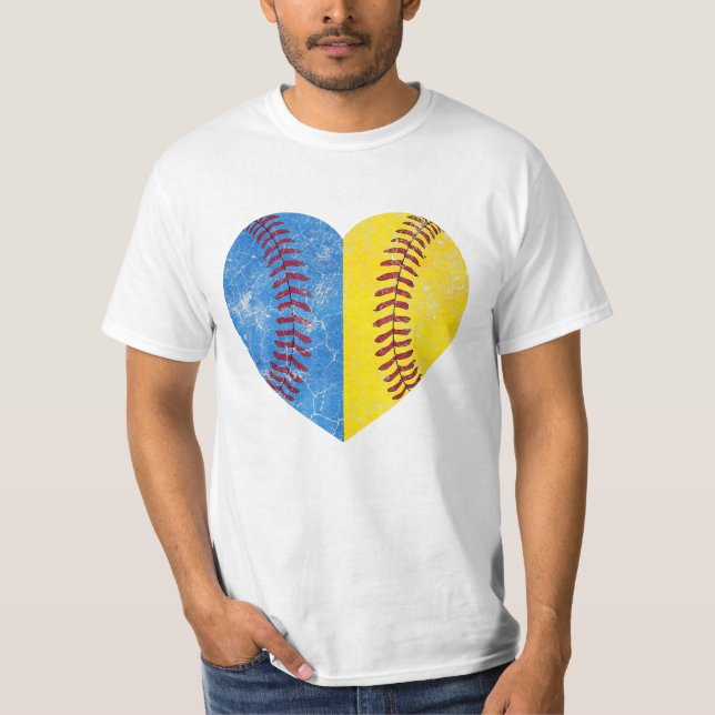Mor's Day Gift Heart Baseball T Shirt (Framsida)