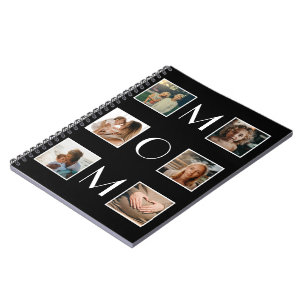 Mor's Day Mamma Family Child 6 Photo Collage Anteckningsbok
