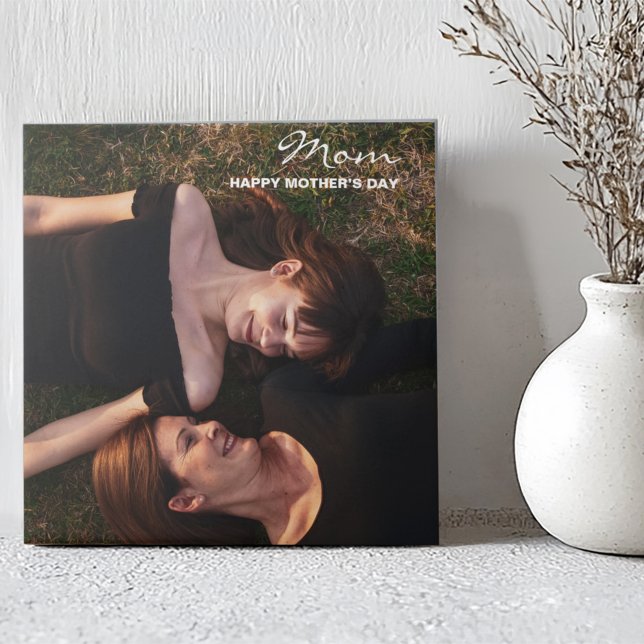 Mor's Day My Best Friend Anpassningsbar Photo Kakelplatta (Skapare uppladdad)