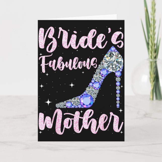 Mors fantastiska brud lycklig bröllop gift dag kort (Framsida)