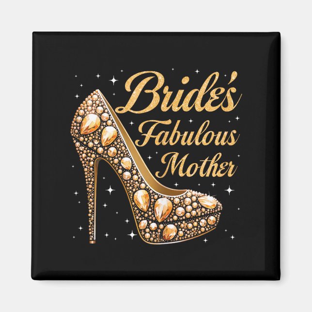 Mors fantastiska brud lycklig bröllop gift dag magnet (Framsidan)