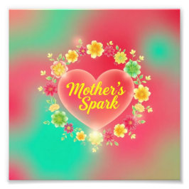 Mor's Fiery Heart Spark Fototryck