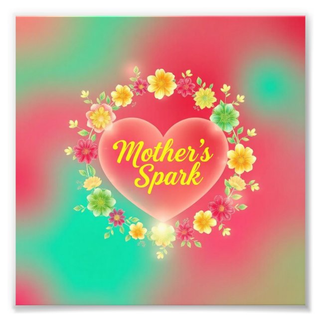 Mor's Fiery Heart Spark Fototryck (Framsidan)