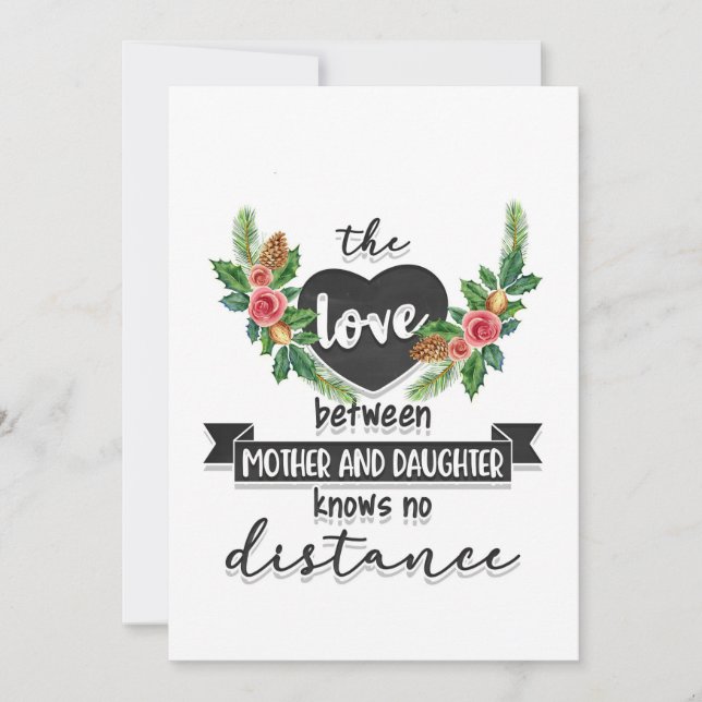 Mors gåva Kärleken mellan mamma och dotter Inbjudningar (Framsida)