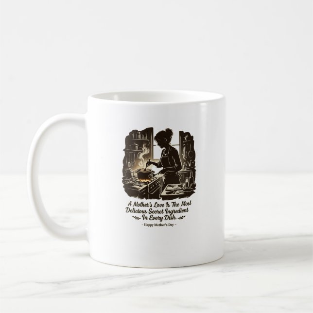 Mors kärleks hemliga ingrediens kaffemugg present (Vänster)