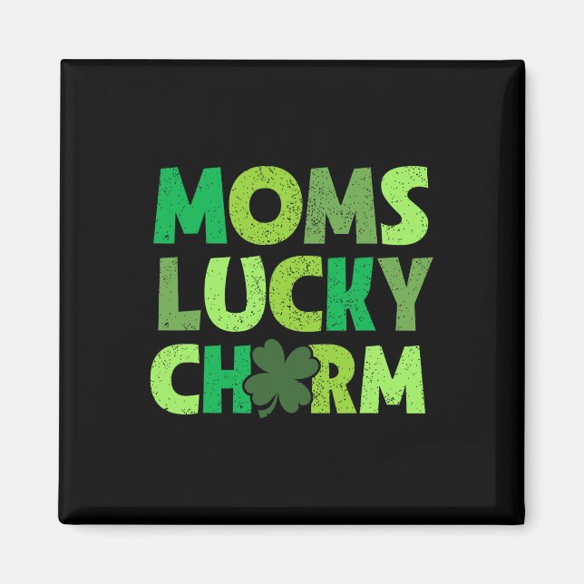 Mors Lucky Charm Irländska Klöver Barn Pojke Flick Magnet (Framsidan)