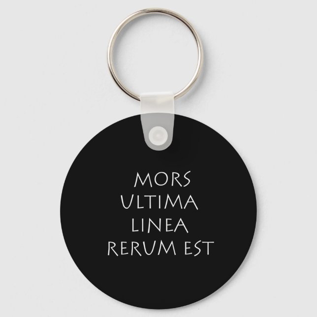Mors ultima linea rerum est nyckelring (Framsida)