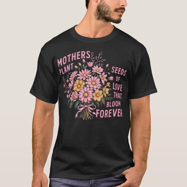 Mors växtodling som ger den bästa mamman t shirt (Framsida)