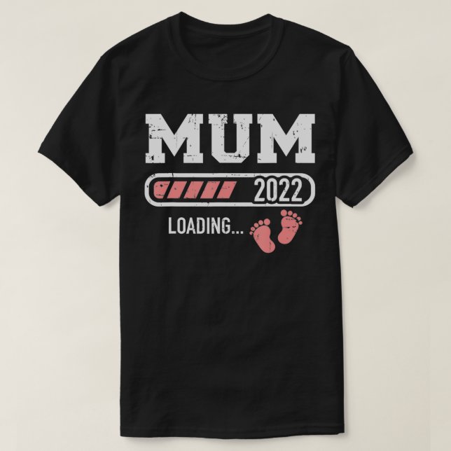 Morsa 2022 lastar pub för ny mamma t shirt (Design framsida)