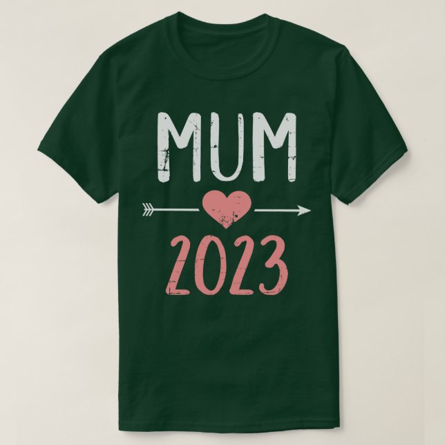 Morsa 2023 för meddelande om gravid 1 t shirt (Design framsida)
