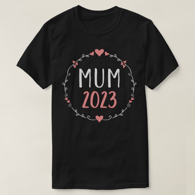 Morsa 2023 för meddelande om gravid t shirt (Design framsida)