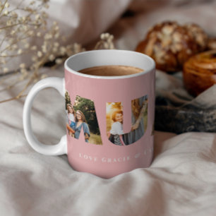 Morsa 3 fotomodern elegant rosa mors dag kaffemugg
