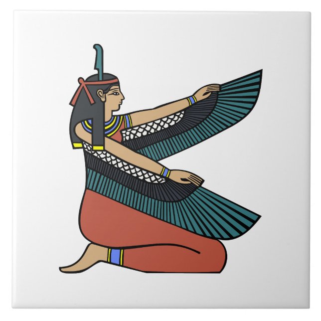 Morsa’at (egyptiska gudinna) kakelplatta (Framsidan)