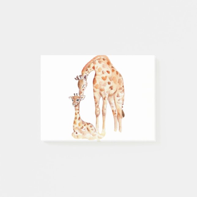 Morsa & Baby Giraffe Post-it Block (Framsida)
