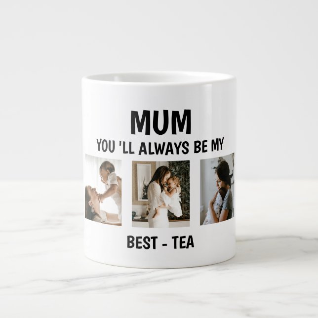 Morsa Best-Tea Mors dag Photo Collage Jumbo Mugg (Framsidan)