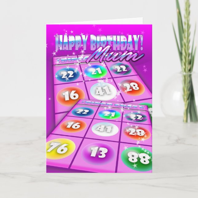 Morsa Bingo Crazy Birthday Card Kort (Framsida)