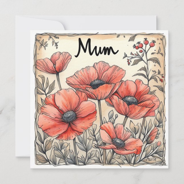 Morsa Blessings: Sweet Sentiments Julkort (Framsida)