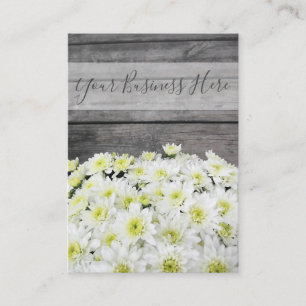 Morsa Blommigt Plant Wooden Boards Söt Visitkort