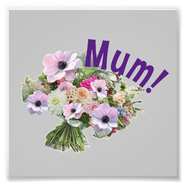 Morsa! Blommor Fototryck (Framsidan)