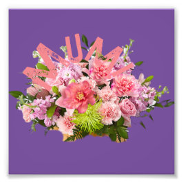 Morsa! Blommor Fototryck