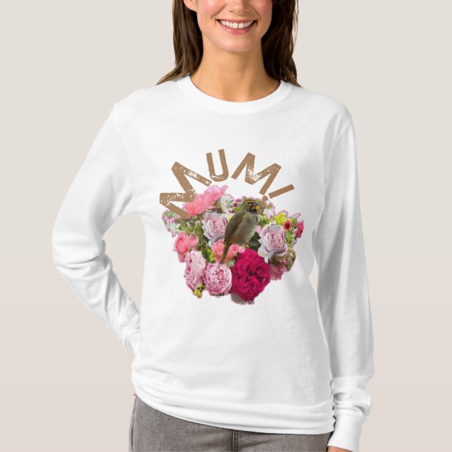 Morsa! Blommor T Shirt (Framsida)