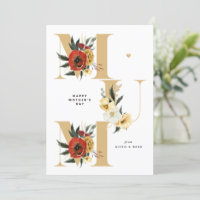 MORSA Boho Flowers Guld Lycklig Mors dag