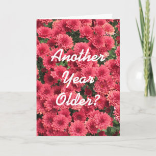 Morsa ett annat år äldre födelsedagskort kort