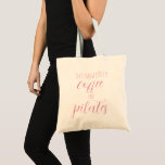 morsa favoritduo personlig rosa tygkasse<br><div class="desc">En minimalistisk design för en shoppingvagn. Anpassadet är helt och hållet att markera "favoriter". En underbar gåva till mors dag! Tveka inte att nå ut med några förändringar i färg. Tack för att du besökte min Zazzle-butik!</div>