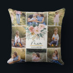 morsa-gåva 8, foto rosa, gigantisk blommigt kudde<br><div class="desc">morsa-gåva 8 fotoenkel modern skripttypografi vid kuddar på presentplommon lila girodesign.</div>