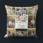 morsa-gåva 8, foto rosa, gigantisk blommigt kudde<br><div class="desc">morsa-gåva 8 fotoenkel modern skripttypografi vid kuddar på presentplommon lila girodesign.</div>