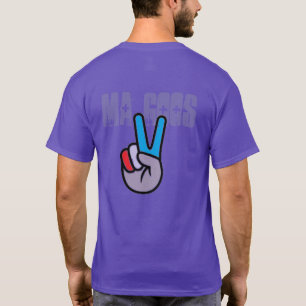 Morsa Goos Lila Peace och Kärlek T Shirt