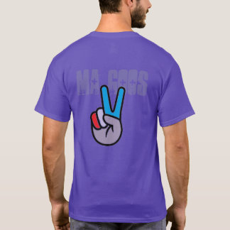 Morsa Goos Lila Peace och Kärlek T Shirt