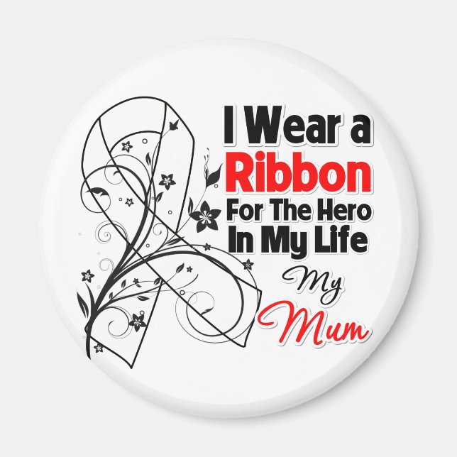 Morsa Hero i mitt liv Lung Cancer Magnet (Framsidan)