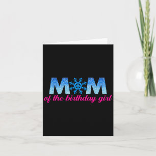 Morsa i Birthday Girl Snöflingor Thmet Matchin Kort