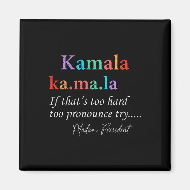 Morsa La Kamala Harris Definition Fru talman 202 Magnet (Framsidan)