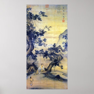 Morsa Lin tyst lyssnar på Vinden i Gräs Poster