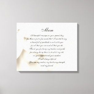 Morsa/Mamma dikt Canvastryck