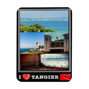 MORSA Marocco - Tangier - I Kärlek Mosaic - Magnet