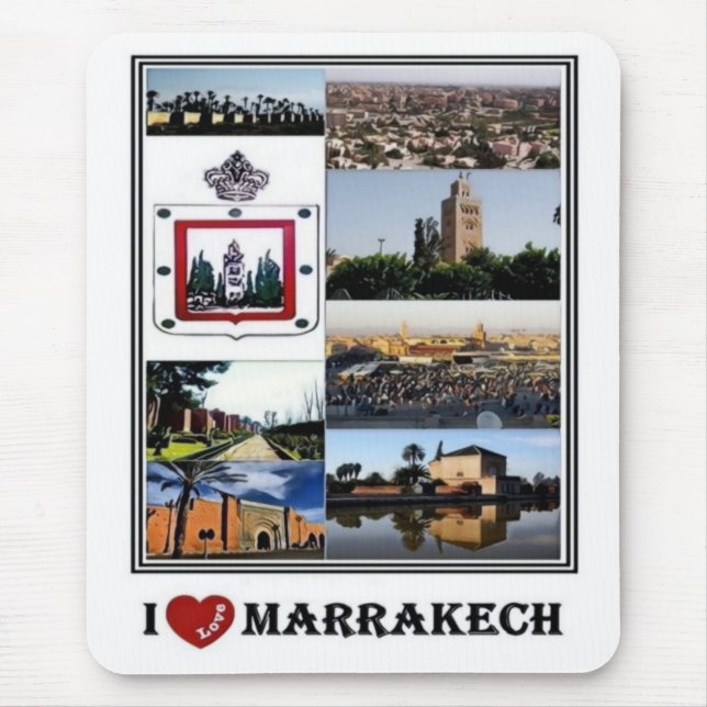 MORSA Marocko - Marrakech - I Kärlek Mosaic - Mous Musmatta (Framsidan)