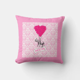 Morsa med rosa elefant kudde