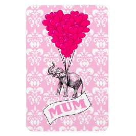 Morsa med rosa elefant magnet