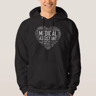 MORSA Medicinsk assistent Heart Kärlek T Shirt Gi Hoodie