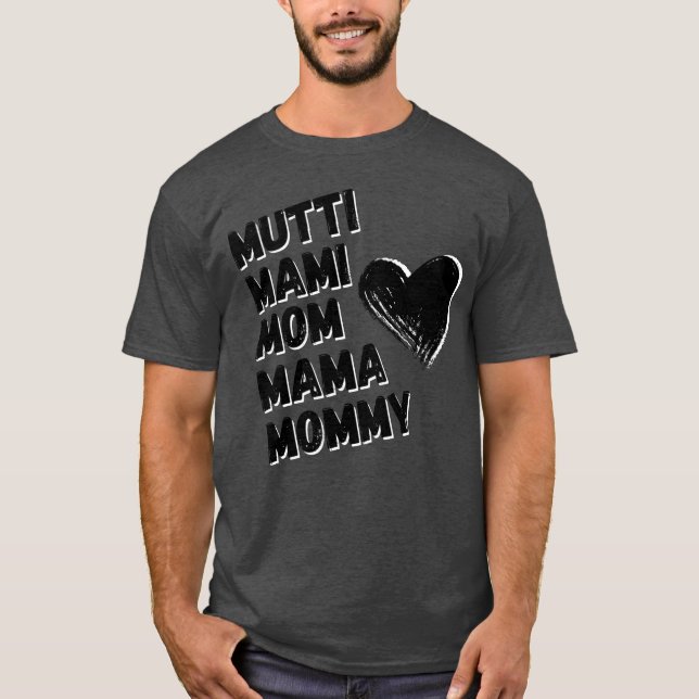 Morsa Mommie Mamma Mors dag T Shirt (Framsida)