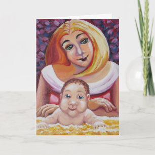 Morsa och baby - Mors dag Kort