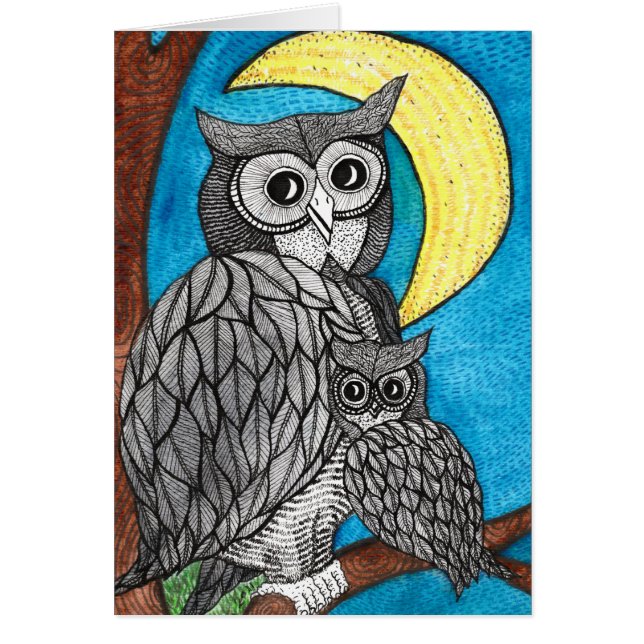 Morsa orddesignen hälsningskort (Framsidan)